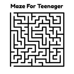 Maze For Teenager