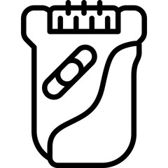epilator outline icon
