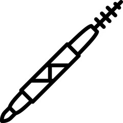 eyebrow pencil outline icon