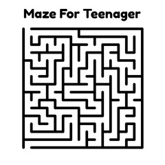 Maze For Teenager