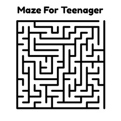 Maze For Teenager