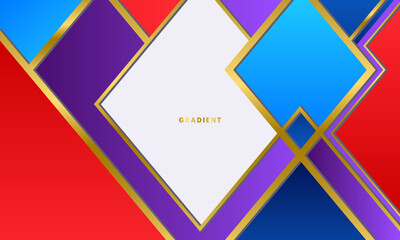 Fototapeta premium Abstract background with blue, red and purple colours.