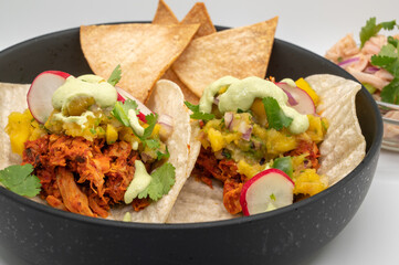 Healthy vegan jackfruit tacos