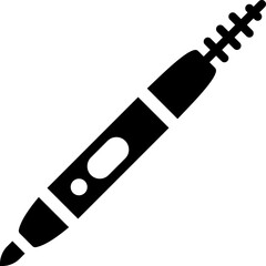 eyebrow pencil solid icon