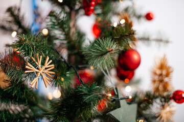 christmas decoration on a tree