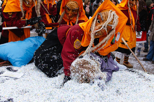 Schw&auml;bisch-Alemannische Fasnet, Fasnetsumzug in Oberschaben und Allg&auml;u, Faschingsumzug im Allg&auml;u