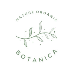 Hand drawn organic botanical organic feminine delicate Logo design for florist, wedding, badge, photographer and beauty.