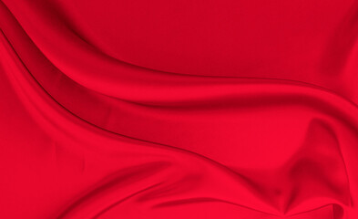 Black red satin dark fabric texture luxurious shiny that is abstract silk cloth background with patterns soft waves blur beautiful.