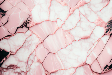 pink and white marble background, Generative AI