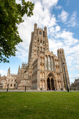 Ely Cathedral, Cambridgeshire, UK, The medieval cathedral in the East Anglian city of Ely, England, also known as the Ship of the Fens. - 561869162