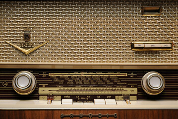 old radio receiver in a museum in Norway
