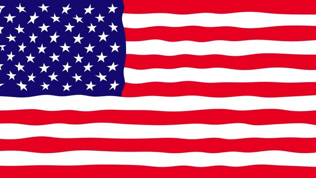 USA Flag Waving Video Background