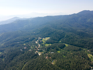 Obraz premium Aerial view of Popovi Livadi Area, Pirin Mountain, Bulgaria