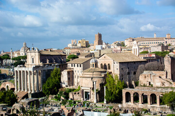 Obraz premium view of the roman forum