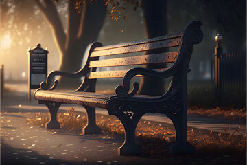 bench in the park