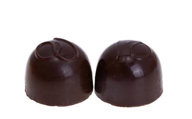 chocolate candies  isolated