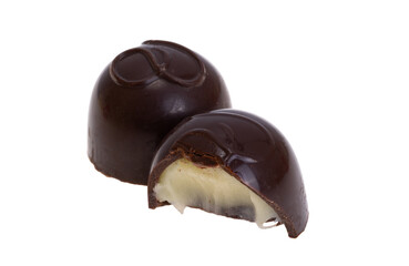 chocolate candies  isolated