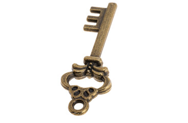 vintage key isolated