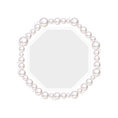 Pearl octagon frame border
