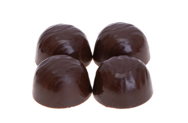 chocolate candies isolated