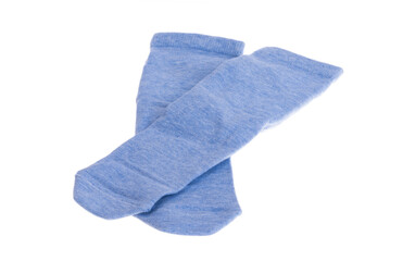 blue socks isolated