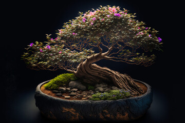 Beautiful bonsai in natural light