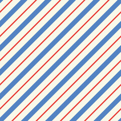 Vector seamless colorful striped pattern. Diagonal lines repeatable background. Minimalistic paper print