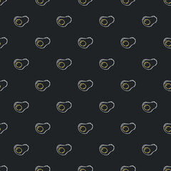 Seamless pattern with egg icons