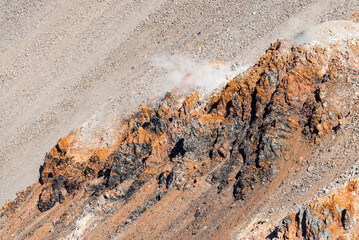 geologia, crater de  volcan, volcan chaiten, sur de  chile, montaña, paisaje, cielo, volcanes, naturaleza, roca, nube, viajando, desierta, cerro, lava, teide, montagna, pico, impresiones, tenerife, vo
