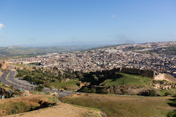 Fototapeta na wymiar View of the city of Fez, Morocco