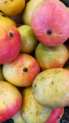 Pile of Australian mangoes display at the market.