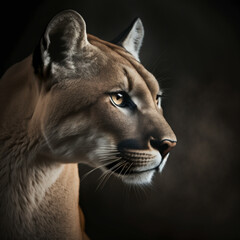 portrait of a puma