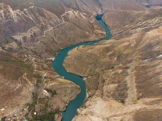 The Sulak Canyon is one of the deepest canyons in the world and the deepest in Europe.