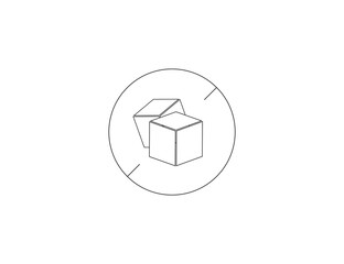 Obraz premium No sugar, sugar free icon. Vector illustration.