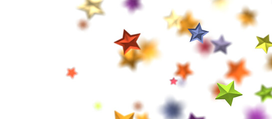 stars. Confetti celebration, Falling colour abstract decoration for party, birthday celebrate,