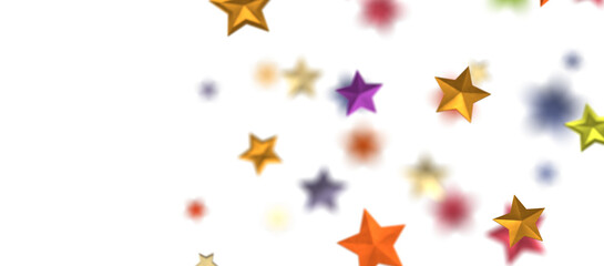 stars. Confetti celebration, Falling colour abstract decoration for party, birthday celebrate,