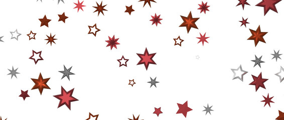 Glossy 3D Christmas star icon. Design element for holidays. -