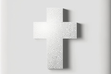 Obraz premium Confirmation Celebration Cross - Mosaic (Generative Art)