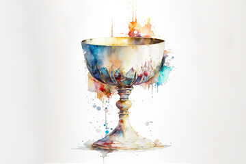 Confirmation Celebration Chalice - Watercolour (Generative Art)