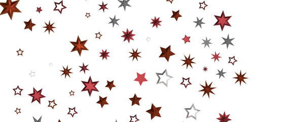 stars background, sparkle lights confetti falling. magic shining Flying christmas stars on night