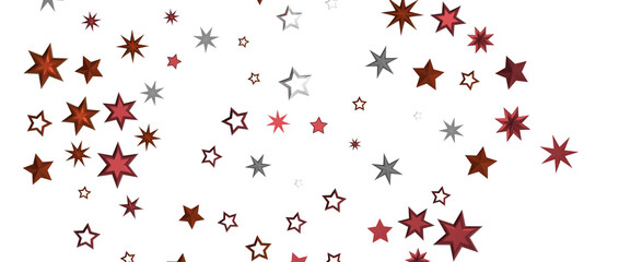 Festive christmas card. Isolated illustration white background. - in red