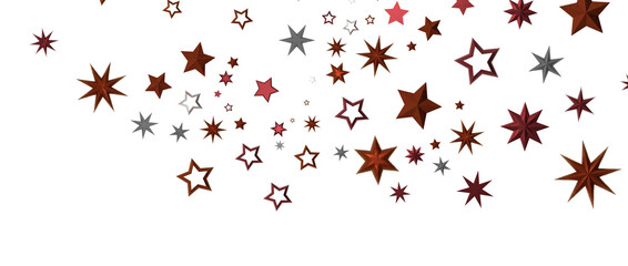 Festive christmas card. Isolated illustration white background. - in red