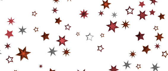 Holiday golden decoration, glitter frame isolated - in red