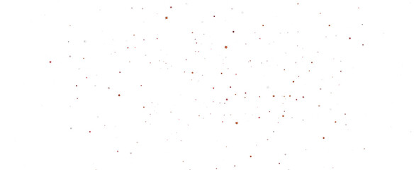 Holiday golden decoration, glitter frame isolated - in red