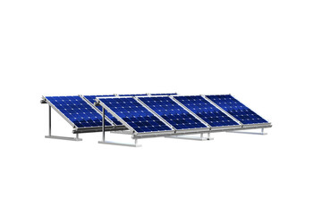 Solar panel system 3D Isolated