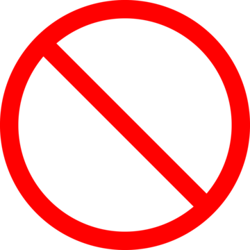 forbidden sign not allowed in red and black . ban icon symbol . stop entry  sign . slash icon . prohibited mark 21745813 Vector Art at Vecteezy