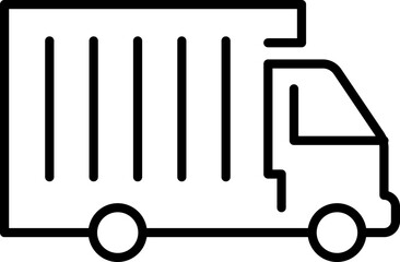 Truck icon freight, delivery symbol. Vector illustration.
