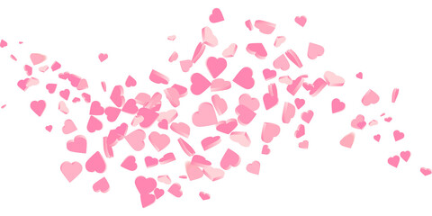 Obraz na płótnie Canvas wave of love hearts illustration - valentines day design banner