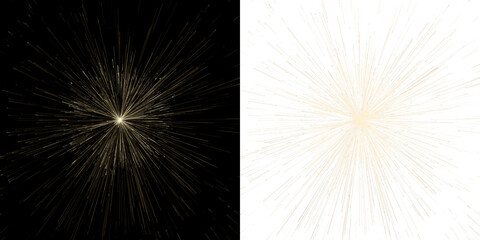 Particle burst with fast motion and shining stars. Perfect for creating a futuristic and high-speed feel with elements of technology, science and innovation.   PNG transparent, graphic element.