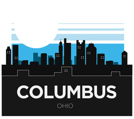 Columbus Ohio Skyline Vector